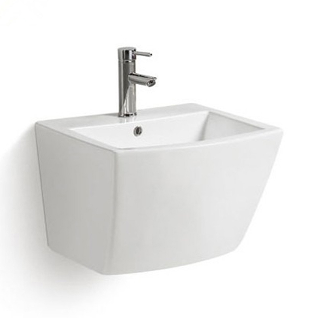 Bathroom Ceramic One Piece Wall Hung Basin