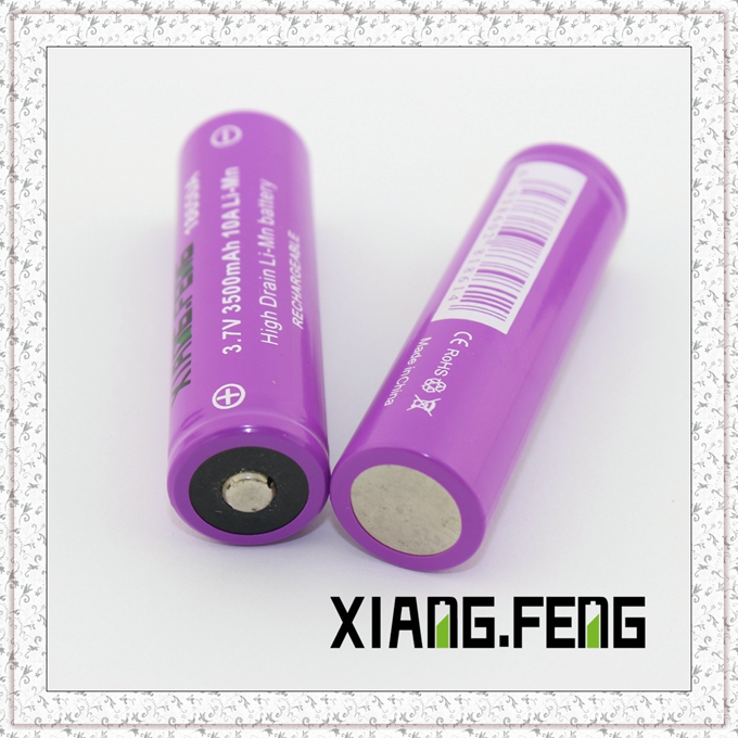 Nipple Xiangfeng Imr18650 Rechargeable Li Ion Battery 18650 3.7V 3200mAh, 18650 Button Battery