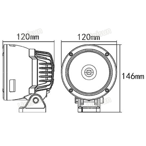 4inch 24V 25W Motorcycle Offroad LED Driving Spotlight