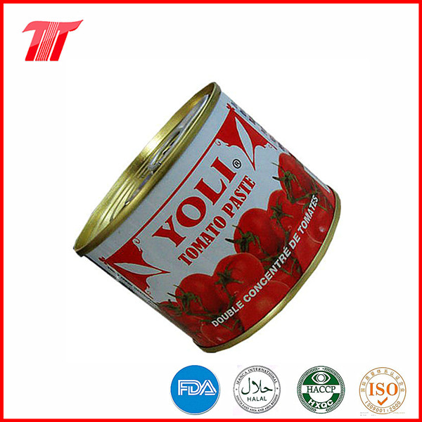 Organic Healthy 210g Canned Tomato Paste with Yoli Brand