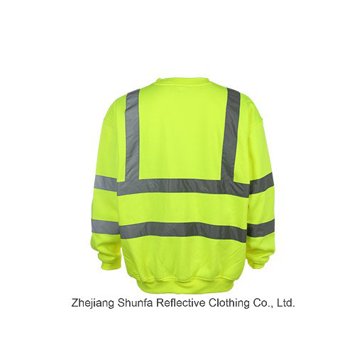 Custom Safety Reflective High Visibility Sweatshirt with En ISO