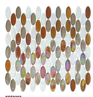 Mixed Color Glass Tile Decoration Mosaic
