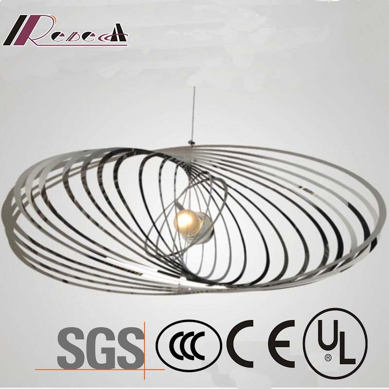 Modern Decorative Chrome Stainless Steel Globe Track Pendant Lamp