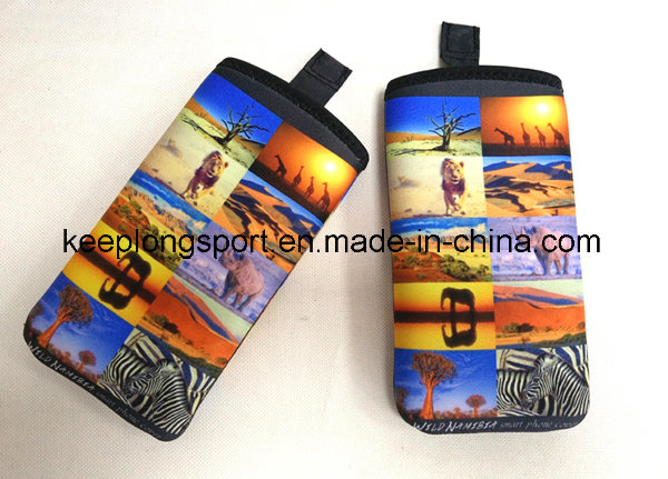 Full Color Printing Neoprene Phone Case, Neoprene Cell Phone Case