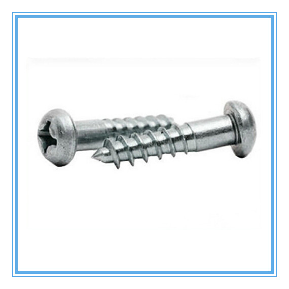 Slotted Pan Head Wood Screw with Zp Coating