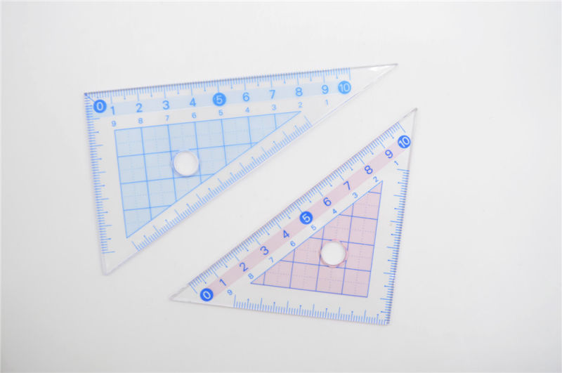 Office Stationery Measuring Triangular Plastic Ruler for School