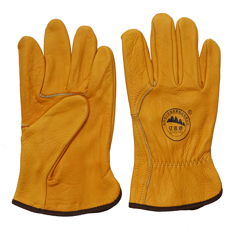 Ab Grade Cow Grain Leather Driving Work Glove Industrial Protective Working Glove