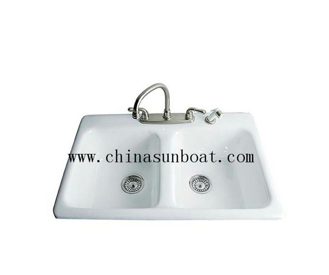 Enamel Carbon Steel Kitchen/Bathroom Sink