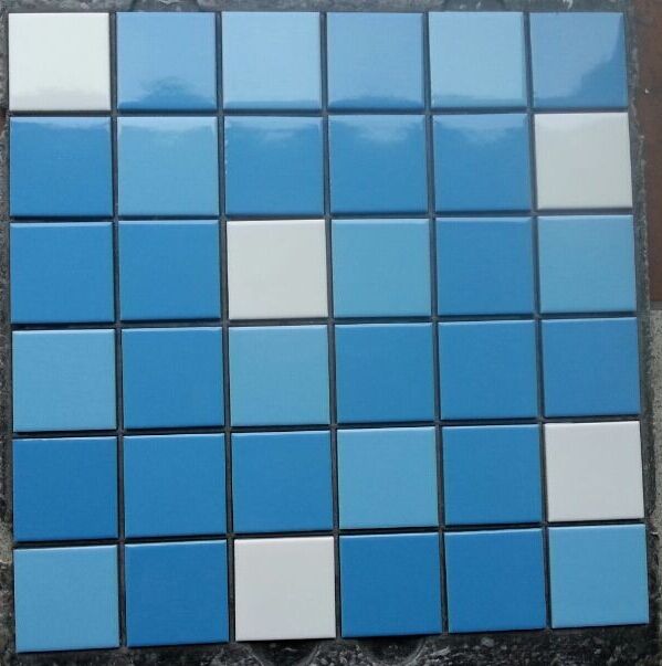 Blue Ceramic Mosaic Tiles for Swimming Pool