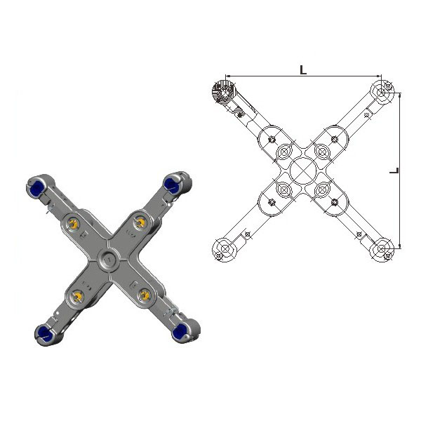 Crossing-Shaped Fjzs4 Type Spacer Damper