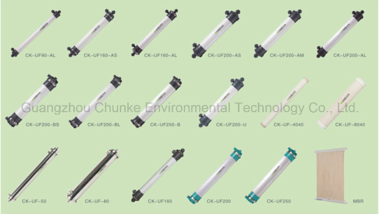 Chunke Hollow Fiber UF Membrane for Surface Water Treatment Ck-UF-4040