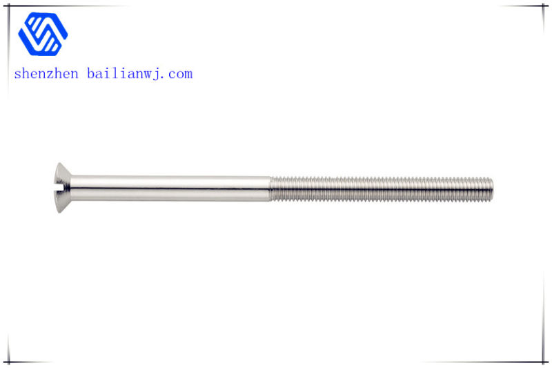 Countersunk Slotted Bolt Fasteners