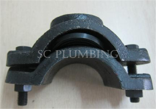 Saddle Clamp for PVC Pipe / Gray Cast Iron