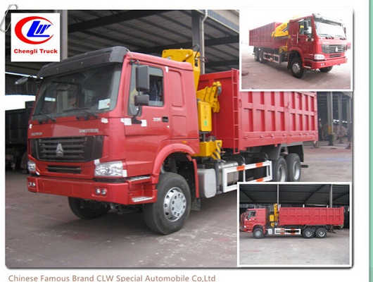 Sinotruk HOWO 6X4 Dump Truck with XCMG 10t Crane