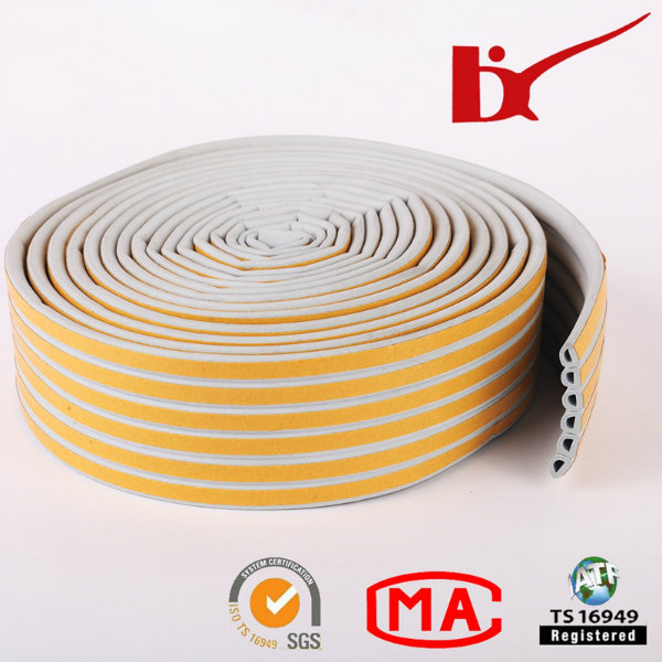 Wooden Door Edge Gap Weather Resistance Rubber Foam Seal Strip