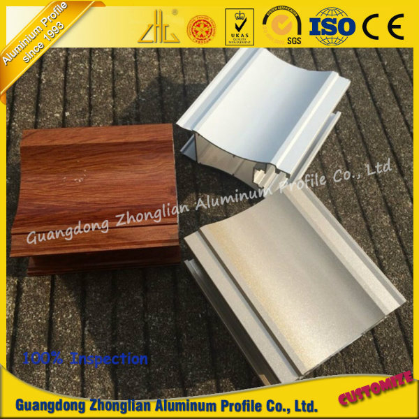 High Grade Crystal Paint Wood Grain Electrophoretic Aluminium Profile