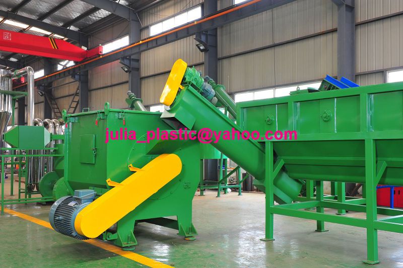 PE PP Waste Plastic Bags Film Washing Recycling Line