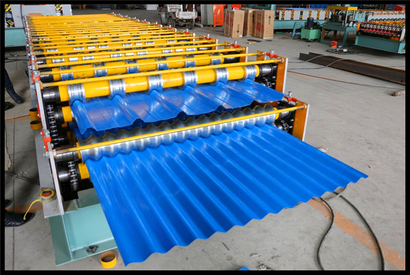 Hydraulic Color Steel Tile Double Layer Roll Forming Machine