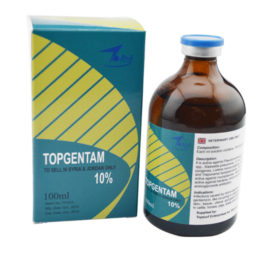 Veterinary Drugs of 10% Gentamicin Sulfate Injection (100ml)