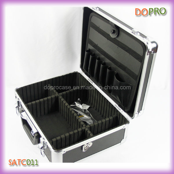 China Supplier of Aluminum Briefcase Style Barber Tool Box (SATC011)