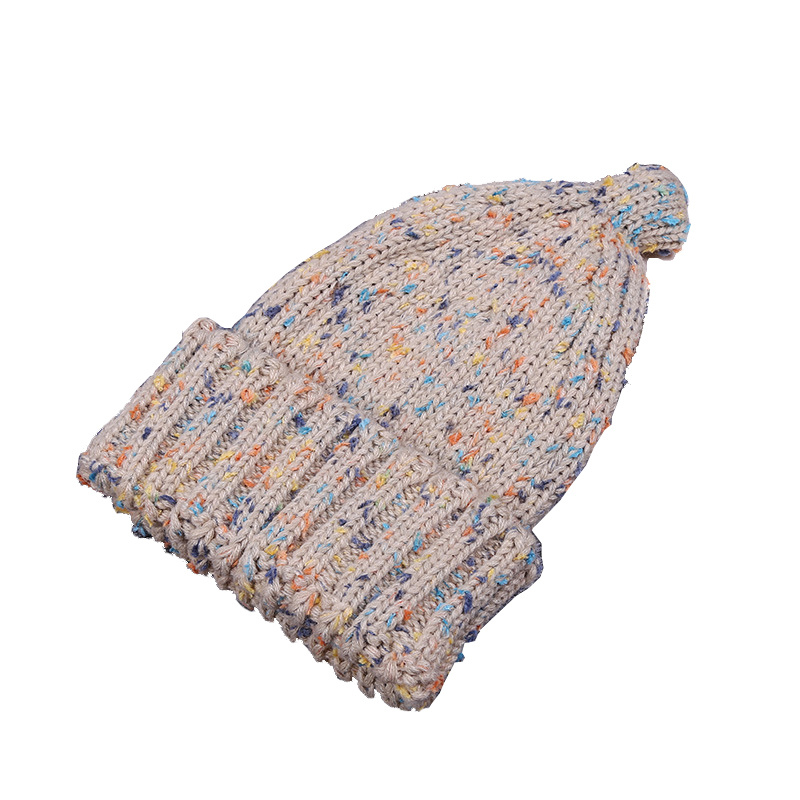 Children Baby Kids Autumn Winter Warm Knitted Caps Turnover Eyelash Yarn Beanie Hat (HW624)