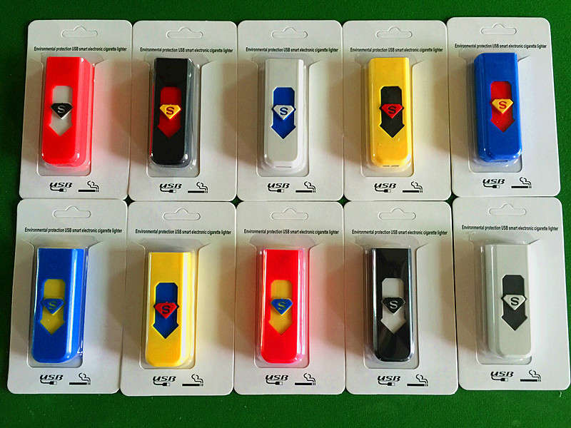 2016 Custom Electric Lighter Plastic USB Charge Lighter