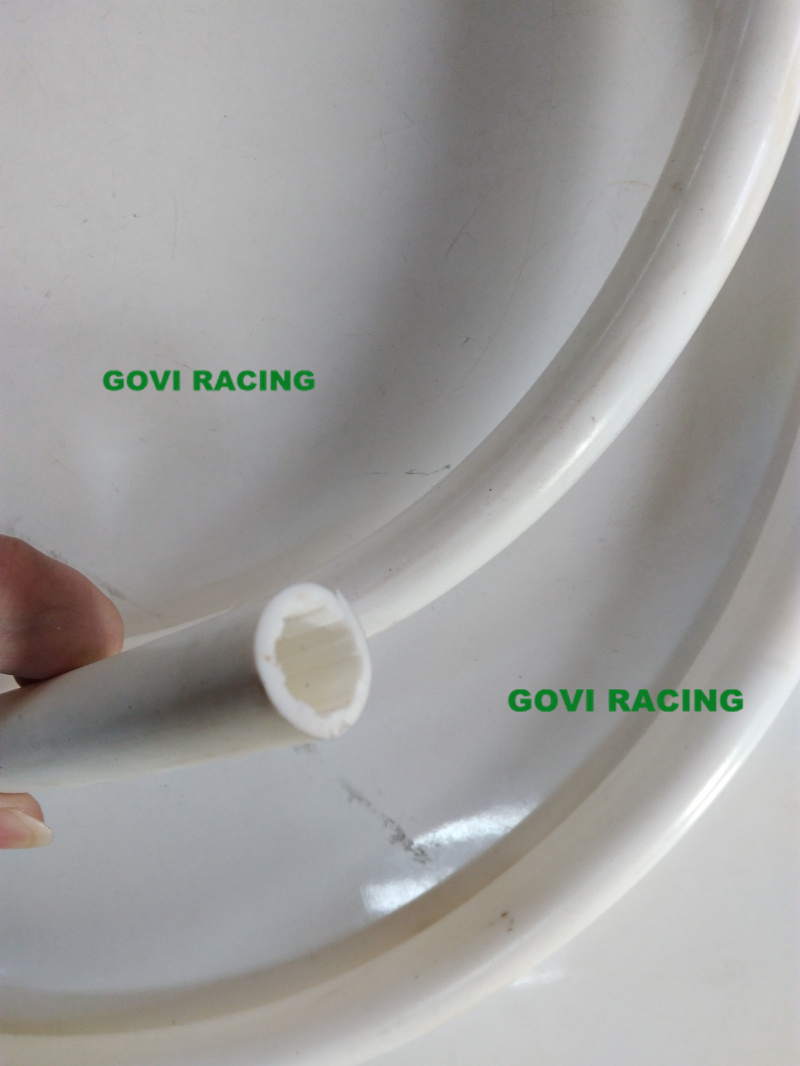 White Silicone Vacumme Tubing with Grooved 0.5mm Thickness