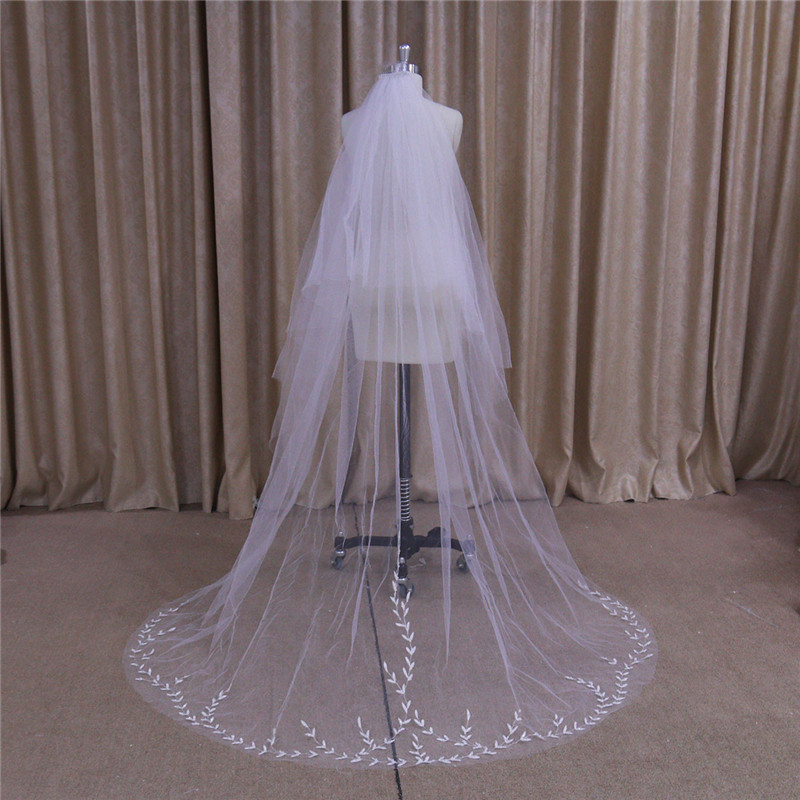 Embroidery Wedding Veil