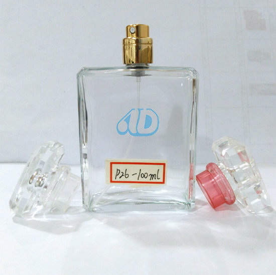 Ad-P26 Perfume Glass Bottle Crystal Lid Unobservable Pipette 100ml 50ml 25ml