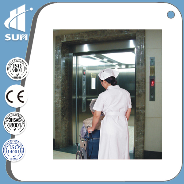 Capacity 2000kg Speed 1.0m/S Hospital Elevator