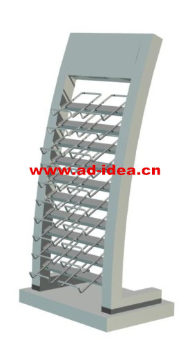 Artificial Quartz Stone Metal Display Rack Stand for Exhibition