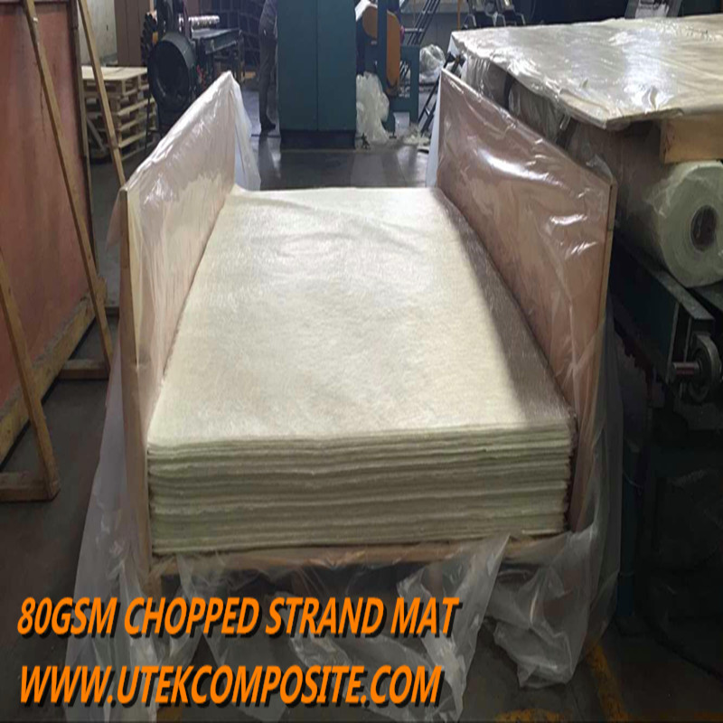 80GSM Light Weight Piece Size Fiberglass Chopped Strand Mat