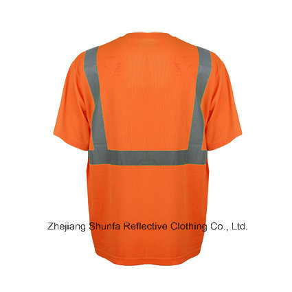 En ISO 20471 Breathable Comfort Reflective Safety Polo T Shirt Wholesale