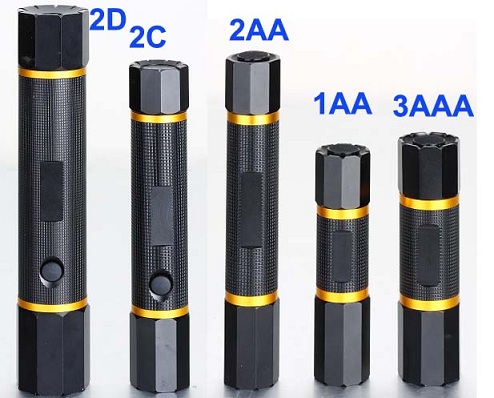 New Design CE Cerficated High Power 2D Flashlight