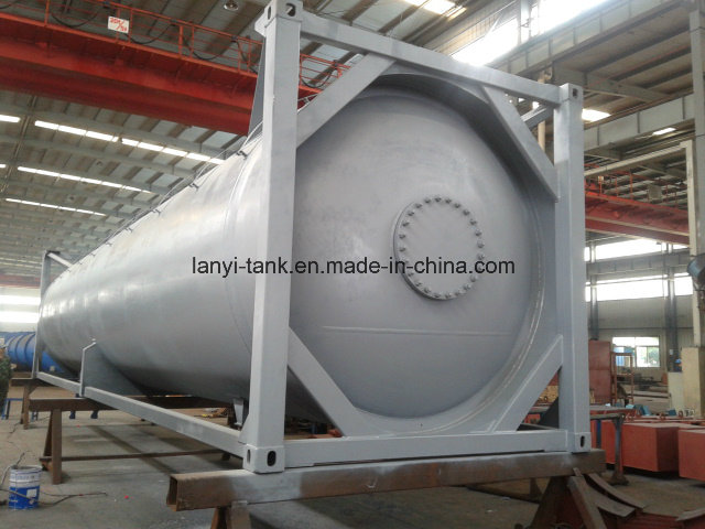 51000L 40FT 22 Bar Pressure Carbon Steel LPG Tank Container Approved by ASME U2