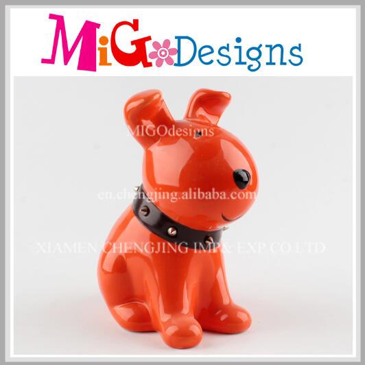 Wholesale Low Price Ceramic Pretty Dog Money Bank