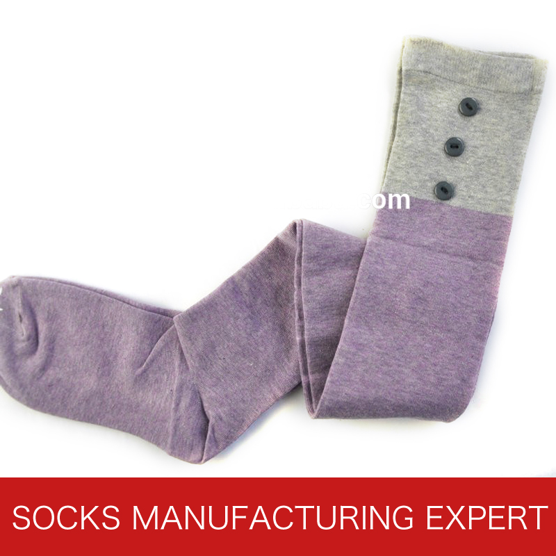 100% Cotton of Woman Coloful Tube Sock (UBM1052)