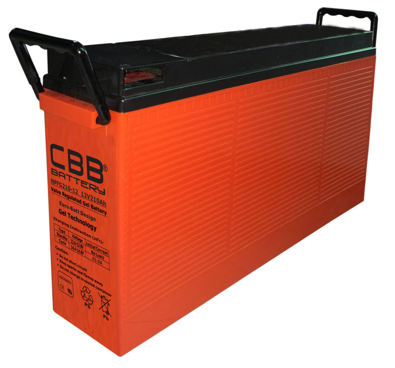 Cbb 12V 210ah Front Access Terminal Gel Battery for Telecom