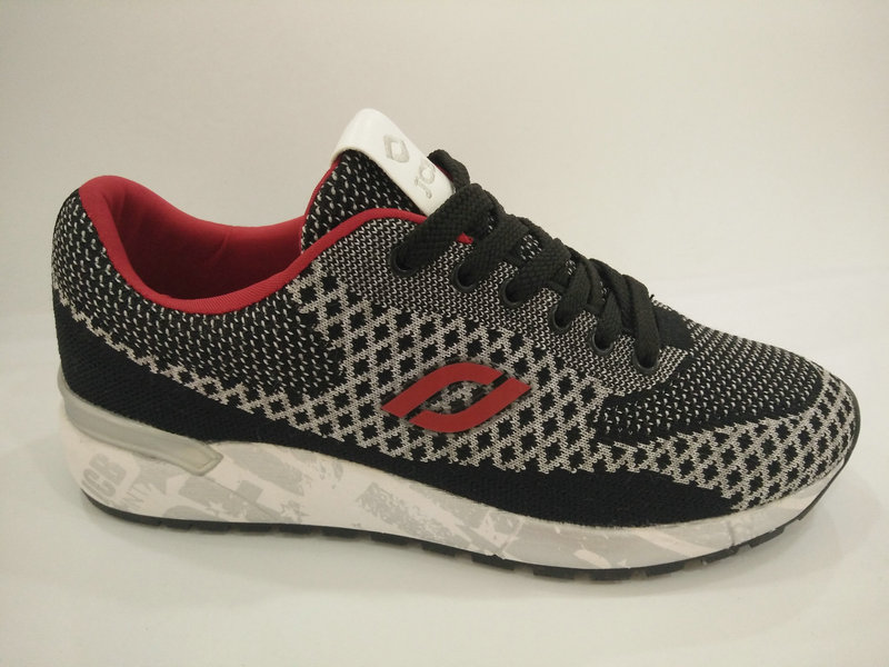 Grey Knitting Comfort Casual Running Shoes for Men