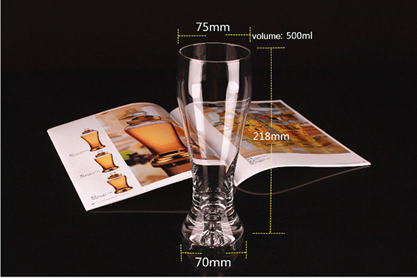 High Quality LEED Free Crystal Beer Glass for Wholesaler