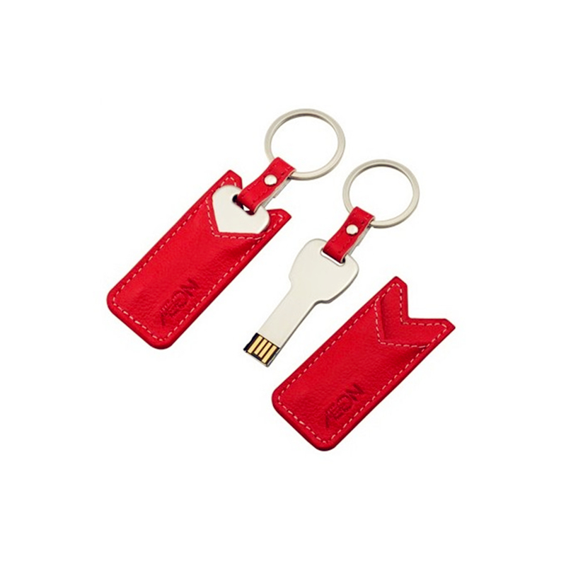 Various Color Custom Logo Metal Key Shape USB