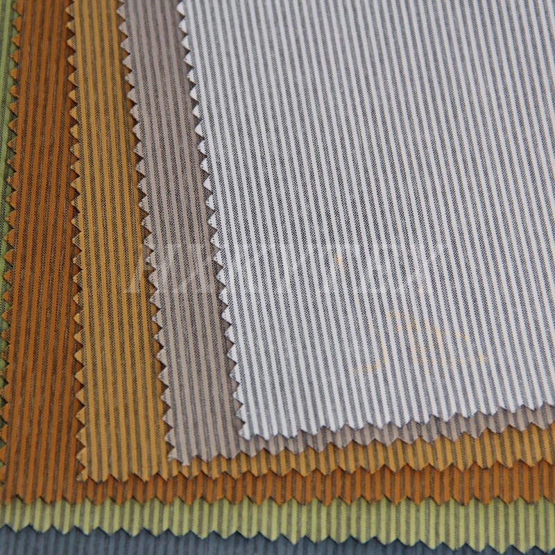 Polyester and Cotton Fabric with Stripe Pattern for Shirt