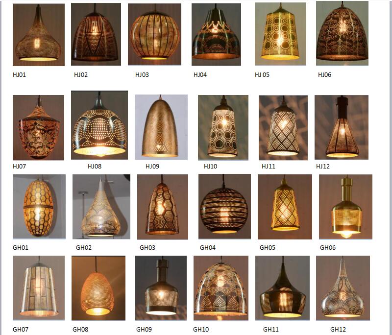 Post Modernity Round Glod Ancient Pendant Lighting with Restaurant