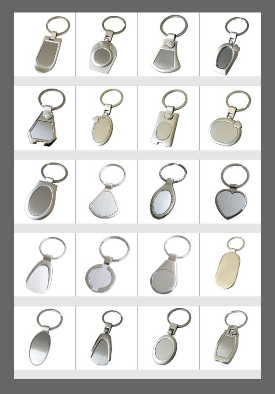 Personalized Customized Blank Round Metal Key Ring (Y02451)