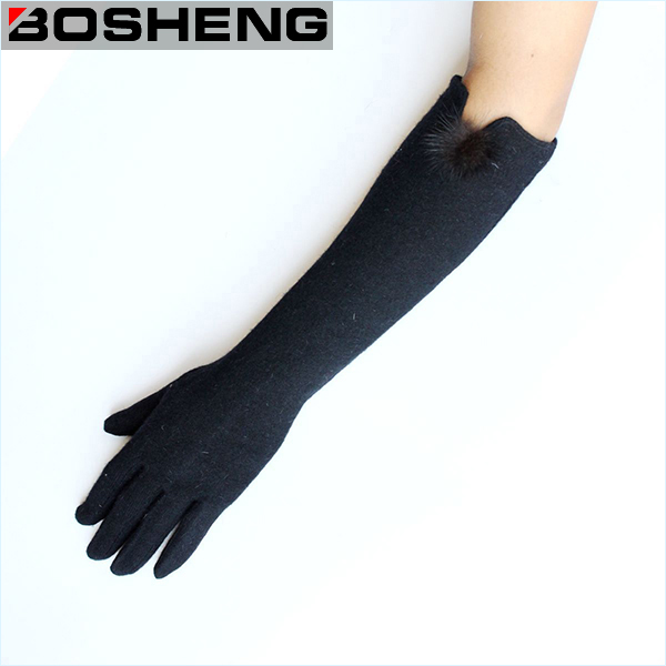 Lady Fabric Driving Sun Protection Arm Long Woven Gloves