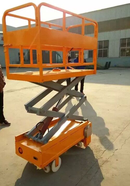 Guide Rail Aerial Scissor Lift Platform to Pick Fruit