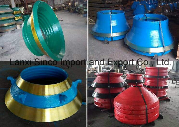 Cone Crusher Spare Parts Good Quality Concave and Mantle