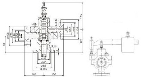 Ga49h-40 Dn25 Power Station Boiler Impulse Safety Valve