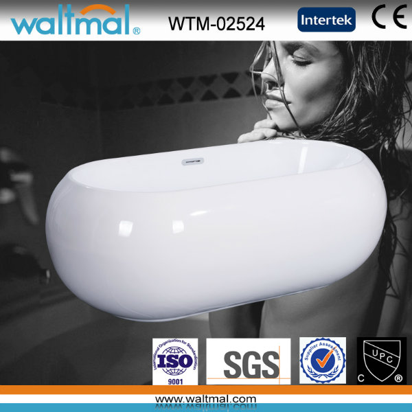 Oval Good Looking Freestanding Soaking Bathtub Bathroom (WTM-02524)