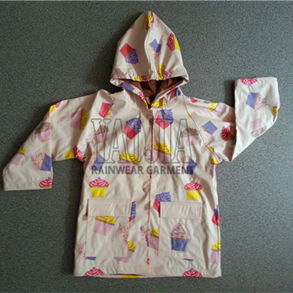 Fashion Design PVC Rain Wear for School Students